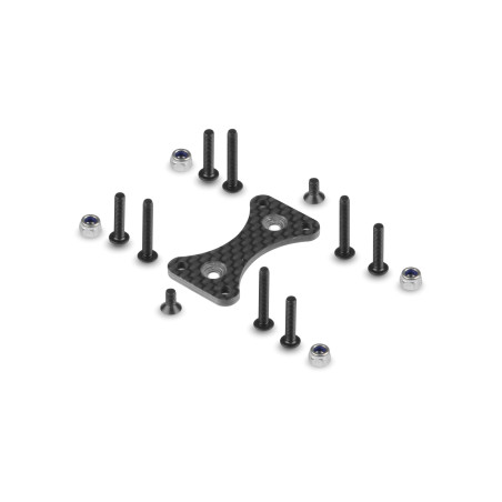 CARBON DUAL SIDE FAN EXTENSION - DUAL MOTOR FAN MOUNT - HUDY - 293191