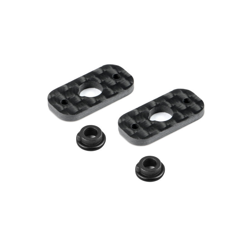 CARBON REAR WING MOUNT - 1/10 ELECTRIC (2) - HUDY - 293312