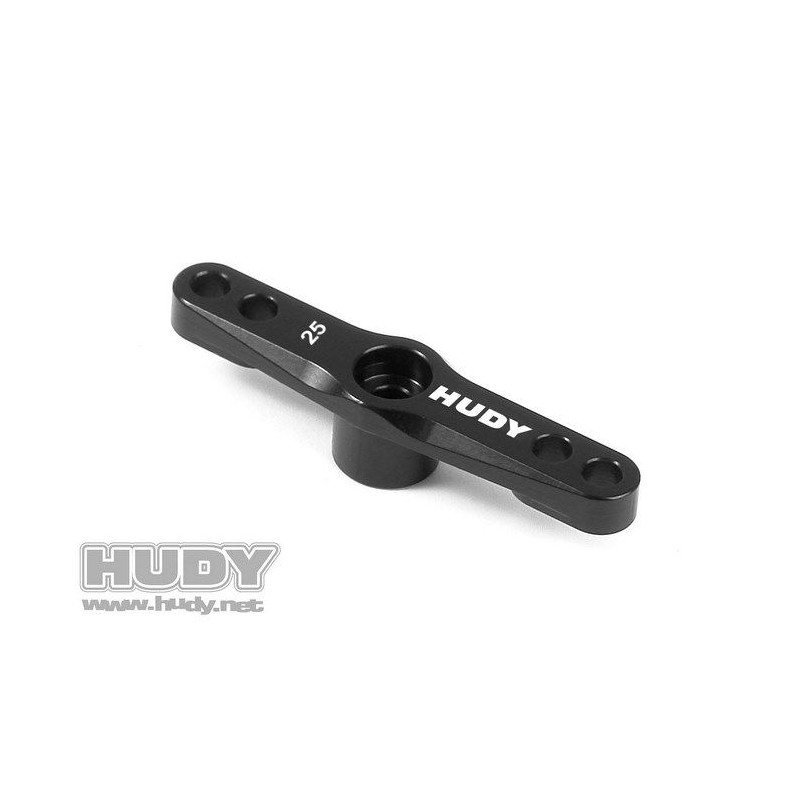 ALU THROTTLE SERVO HORN - FUTABA, SAVÖX - 2-HOLE - 25T - V2 - 293506 