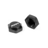 HUDY ALU WHEEL NUT WITH COVER - RIBBED (2) - 293560 - HUDY
