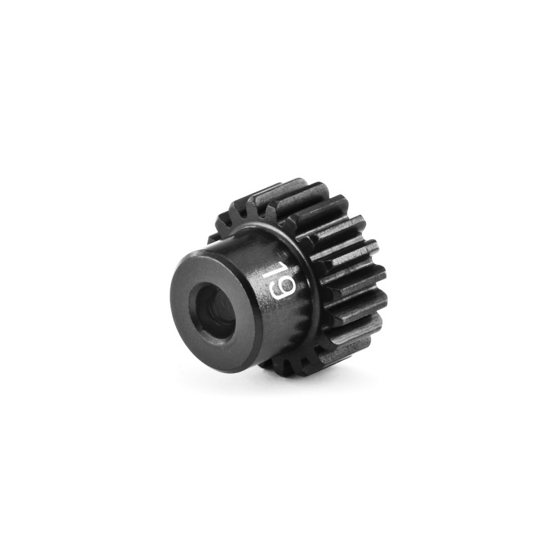 ALU ULTRA-LIGHT PINION GEAR - HARD COATED -  19T / 48 - HUDY - 294019
