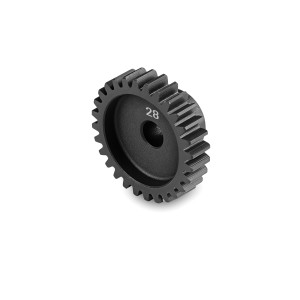 ALU ULTRA-LIGHT PINION GEAR - HARD COATED -  28T / 48 - HUDY - 294028