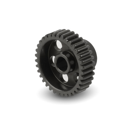 ALU ULTRA-LIGHT PINION GEAR - HARD COATED -  35T / 64 - HUDY - 294135
