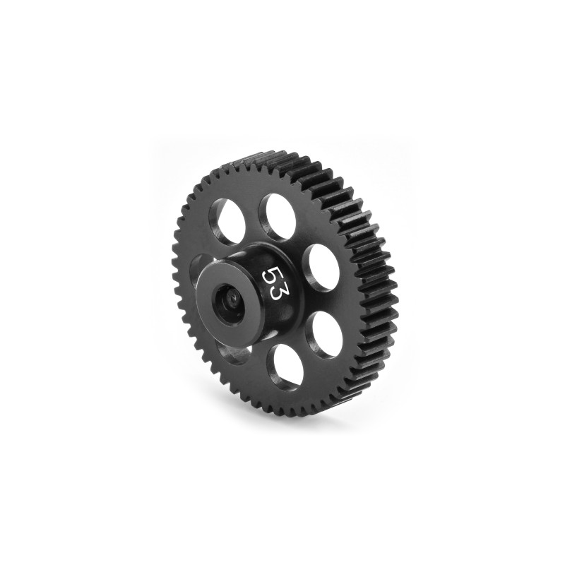 ALU ULTRA-LIGHT PINION GEAR - HARD COATED -  53T / 64 - HUDY - 294153