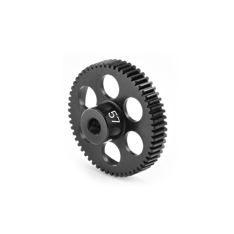 ALU ULTRA-LIGHT PINION GEAR - HARD COATED -  57T / 64 - HUDY - 294157