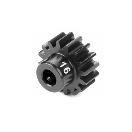 HUDY PINION GEAR - HARD STEEL - 16T (MODULE 1) - HUDY - 294316