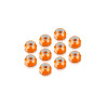 ALU NUT M4 - ORANGE (10) - HUDY - 296540-O