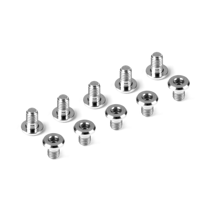 TITANIUM LOW HEAD SCREW CENTERING DIA M3x5 (10) - HUDY - 908305-T
