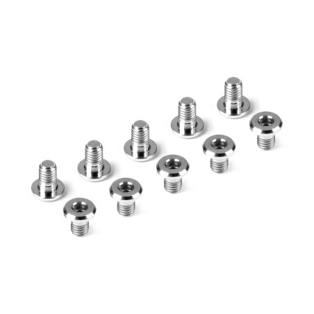 TITANIUM LOW HEAD SCREW CENTERING DIA M3x5 (10) - HUDY - 908305-T
