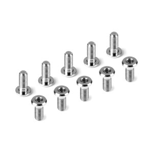 TITANIUM LOW HEAD SCREW CENTERING DIA M3x8 (10) - HUDY - 908308-T