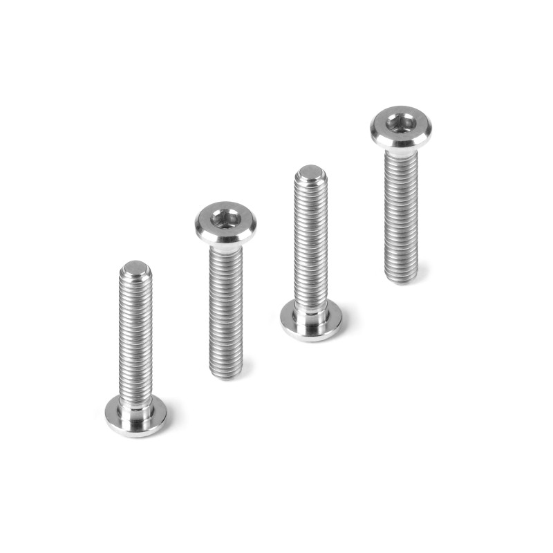 TITANIUM LOW HEAD SCREW CENTERING DIA M3x16 (4) - HUDY - 908316-T