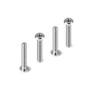 TITANIUM LOW HEAD SCREW CENTERING DIA M3x18 (4) - HUDY - 908318-T