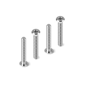 TITANIUM LOW HEAD SCREW CENTERING DIA M3x20 (4) - HUDY - 908320-T