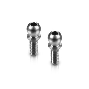 TITAN BALL STUD D 4.9 / L 8 / S 3.5 / 2mm HEX (2) - HUDY - 990008