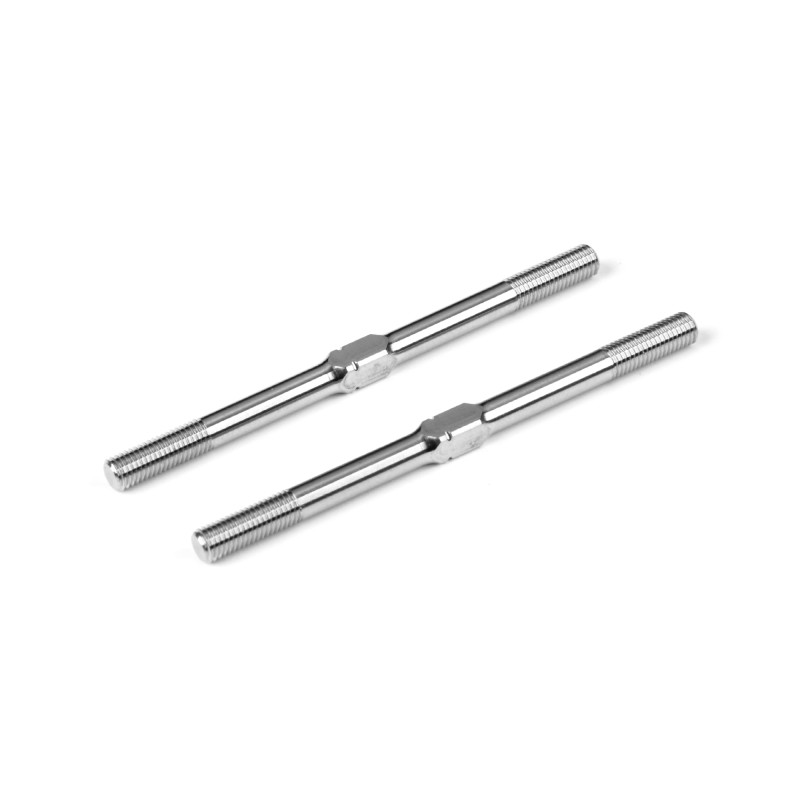 TITANIUM ADJUSTABLE TURNBUCKLE 55MM M3.5 L/R (2)  - HUDY - 992385