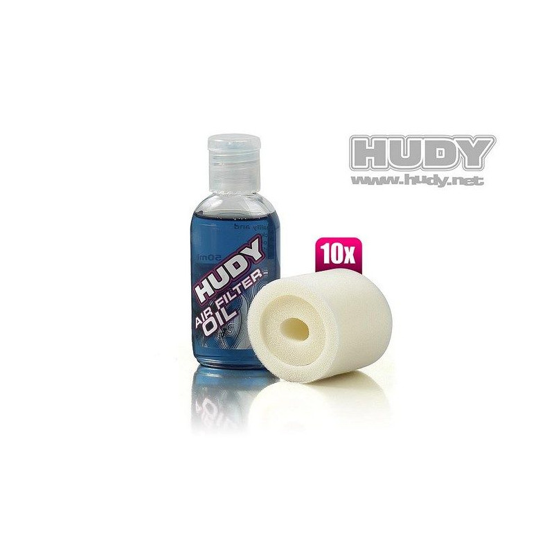 AIR FILTER FOAM & OIL - MUGEN MBX6 (10) - 293542 - HUDY AIR FILTER FOAM & OIL - MUGEN MBX6 (10) - 293542 - HUDY